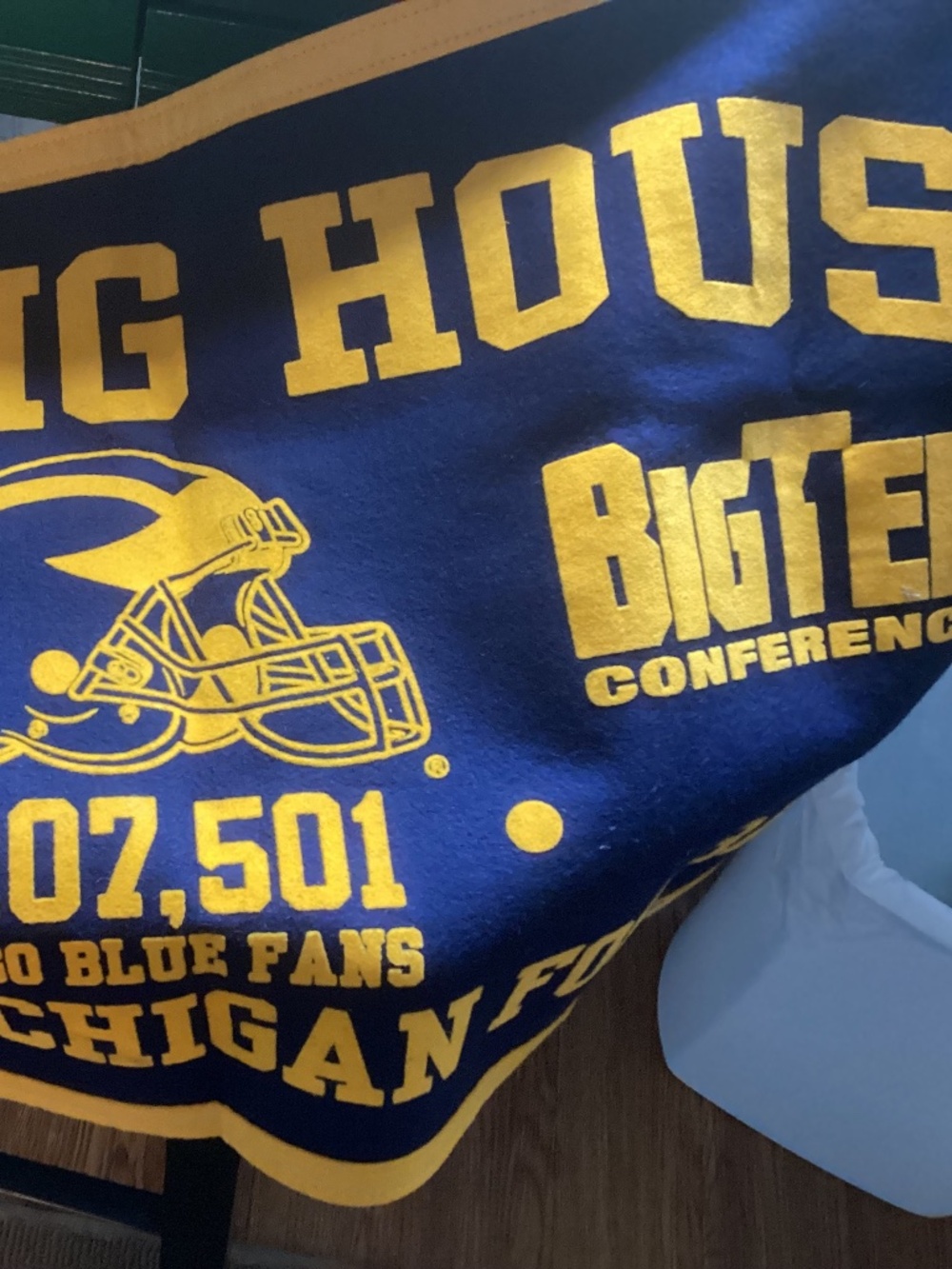 Michigan big ten felt large banner in excellent condition